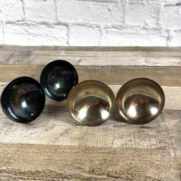 Oneida Silversmiths Silver Plated Art Deco MCM Candle Holders Set of 4 Vintage - Picture 5 of 13